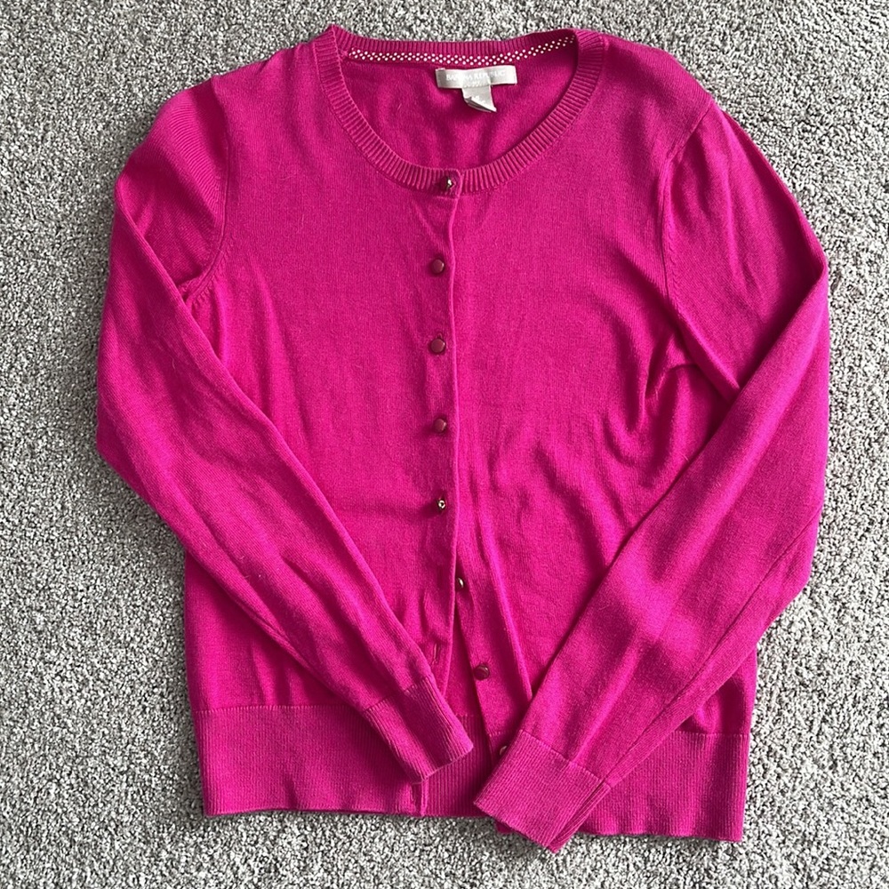 Banana Republic Hot Pink Cardigan